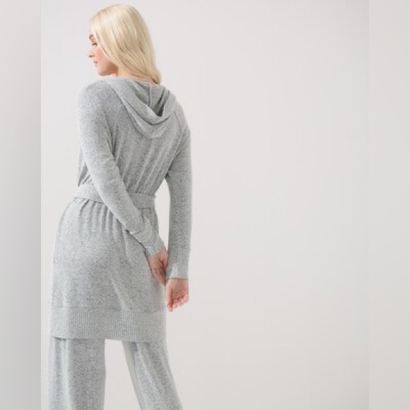 Soma Brushed Cozy Wrap Robe pockets L/XL - Picture 4 of 8